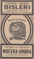 Ferro-China Bisleri Liquore Tonico - 1931 Pubblicità - Vintage Advertising - Publicités