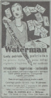 Penne Waterman Lady Patricia - 1931 Pubblicità Epoca - Vintage Advertising - Publicités