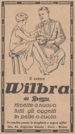 Tintura Per Scarpe Wilbra Di Brauns - 1931 Pubblicità Epoca - Vintage Ad - Publicités