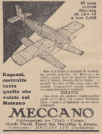 MECCANO - Alfredo Parodi - 1931 Pubblicità Epoca - Vintage Advertising - Publicités