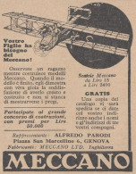 MECCANO - Alfredo Parodi - 1931 Pubblicità Epoca - Vintage Advertising - Publicités