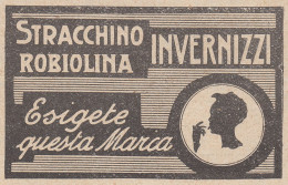 Stracchino Robiolina INVERNIZZI - 1931 Pubblicità - Vintage Advertising - Publicités