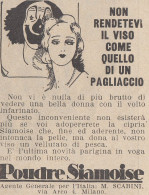 Poudre Siamoise - 1926 Pubblicità Epoca - Vintage Advertising - Advertising