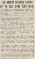 Cura Per La Tubercolosi BALLABENE - 1926 Pubblicità - Vintage Advertising - Advertising
