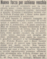 Pillole FOSTER Per I Reni - 1926 Pubblicità Epoca - Vintage Advertising - Publicités