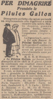 Pilules GALTON Per Dimagrire - 1926 Pubblicità Epoca - Vintage Advertising - Advertising