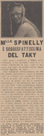 Crema Profumata TAKY - M.lle Spinelly - 1926 Pubblicità Epoca - Vintage Ad - Advertising