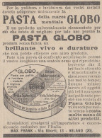 Lucida Metalli GLOBO - 1926 Pubblicità Epoca - Vintage Advertising - Publicités