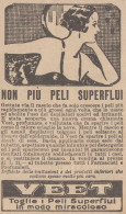 VEET Non Più Peli Superflui - 1926 Pubblicità Epoca - Vintage Advertising - Publicités