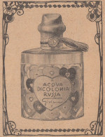 Acqua Di Colonia Russa Gi.vi.emme - 1926 Pubblicità - Vintage Advertising - Publicités
