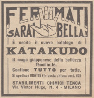 KATA-KUDO - Laboratori Tenca - Milano - 1926 Pubblicità Epoca - Vintage Ad - Publicités