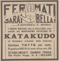 KATAKUDO - Laboratori Tenca - Milano - 1926 Pubblicità Epoca - Vintage Ad - Publicités