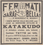 KATA-KUDO - Laboratori Tenca - Milano - 1926 Pubblicità Epoca - Vintage Ad - Publicités