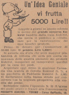 KUKIROL - 1926 Pubblicità Epoca - Vintage Advertising - Publicités