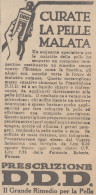 Prescrizione D.D.D. - 1926 Pubblicità Epoca - Vintage Advertising - Publicités