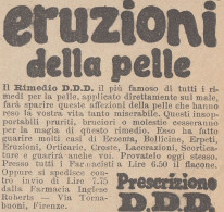 Prescrizione D.D.D. - 1926 Pubblicità Epoca - Vintage Advertising - Advertising