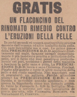 Prescrizione D.D.D. - 1926 Pubblicità Epoca - Vintage Advertising - Advertising