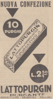 LATTOPURGIN Purgativo - 1926 Pubblicità Epoca - Vintage Advertising - Publicités
