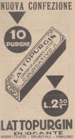 LATTOPURGIN Purgativo - 1926 Pubblicità Epoca - Vintage Advertising - Publicités