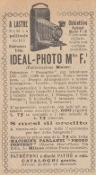 Ideal Photo - Murer - 1926 Pubblicità Epoca - Vintage Advertising - Publicités