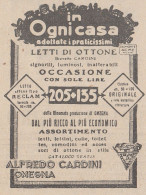 Letti Di Ottone Alfredo Cardini - Omegna - 1926 Pubblicità - Vintage Ad - Publicités