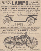 Motocicletta LAMPO - Torpedo - 1926 Pubblicità Epoca - Vintage Advertising - Advertising