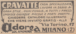 Cravatte ODOREA - Milano - 1926 Pubblicità Epoca - Vintage Advertising - Publicités