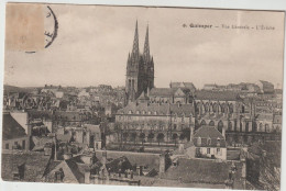 QUIMPER  VUE GENERALE L EVECHE - Quimper