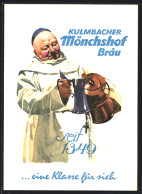 Künstler-AK Ludwig Hohlwein: Brauerei-Werbung Des Kulmbacher Mönchshof Bräus, Bierkrug  - Hohlwein, Ludwig