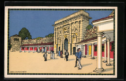 Künstler-AK H. Kalmsteiner: Zara, Porta Terra Ferma, Österreichische Adria Ausstellung 1913  - Expositions