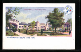 Künstler-AK Wien, Jubiläums-Ausstellung 1898, Gartenbau Und Landwirtschaft  - Expositions