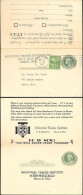 USA Postal Stationery Card 1952 Akron OH Industrial Trades Institute Double Side - Lettres & Documents