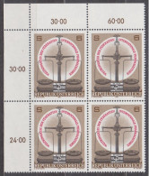 1981 , Mi 1679 ** (2) - 4er Block Postfrisch -  Weltkongreß Der Federation Internationale Pharmaceutique - Nuevos