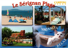 * CPM - 34 - SERIGNAN - Camping Le Sérignan-Plage - Multivue - Autres & Non Classés