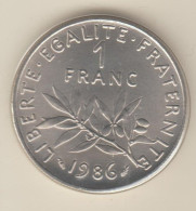 1 Franc 1986 Sous Scellé - BU, BE & Münzkassetten