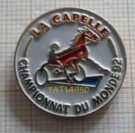 PAT14950 CHAMPIONNAT DU MONDE 92 De TROT ATTELE LA CAPELLE CHEVAL SULKY PMU COURSES HIPPIQUES - Jeux