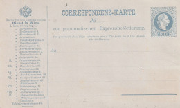 ÖSTERREICH - 1883, Rohrpost Ganzsache RP7 - Cartoline