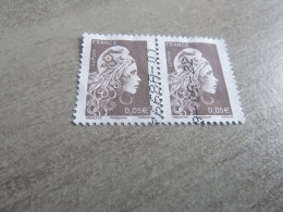 Type Marianne D'Yz - Phil@poste - 0.05 € - Yt 5249 - Bistre-noir - Double Oblitérés - Année 2018 - - Used Stamps