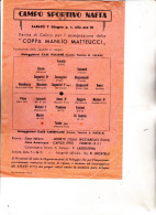 VOLANTINO :  CAMPO  SPORTIVO  NAFTA  - COPPA  MANLIO  MATTEUCCI.  GENOVA - Historical Documents