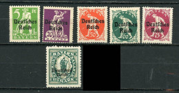 ALLEMAGNE -   - N° Yvert 118A+118D+118G+118H+118J+118K+118N * - Unused Stamps