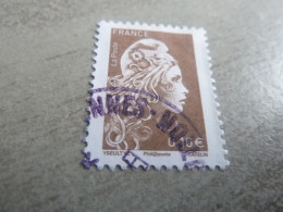 Type Marianne D'Yz - Phil@poste - 0.10 € - Yt 5250 - Brun - Oblitéré - Année 2018 - - Used Stamps