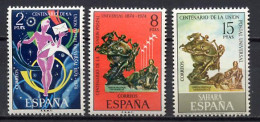 Spain / Spanish Sahara 1974 UPU Centenary, Space 3 Stamps MNH - U.P.U.