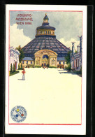 Künstler-AK Wien, Jubiläums-Ausstellung 1898, Pavillon  - Expositions