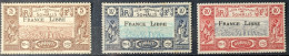 Somalis YV 230 à 232 N** France Libre TB Cote 409€ Voir Scans - Unused Stamps
