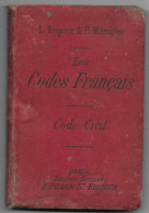 Les Codes Français Code Civil -Tripier & Monnier 1895 Edit. Pichon Librairie Cotillon -Paris - Recht
