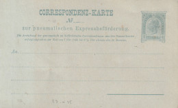 ÖSTERREICH - 1890, Rohrpost Ganzsache RP14 - Postkarten