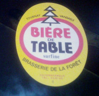 Tournay/Vandaele étiquette Ancienne De Bière Du Nord  De Table Brasserie De La Forêt - Bier