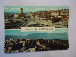 SWITZERLAND    POSTCARDS  LAUSANNE 1961 PANORAMA - Autres & Non Classés