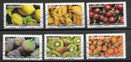 France 2023  Oblitéré - Autoadhésif  N° 2288 - 2289 - 2291 - 2292 - 2294 - 2299  -  Fruits à Savourer - Used Stamps