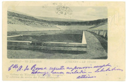 P3434 - GREECE . POST CARD STATIONARY 1902 FROM ATHENS (ATHINAI 5) TO FRANCE, SHOWING THE OLYMPIC STADIUM - Ete 1896: Athènes